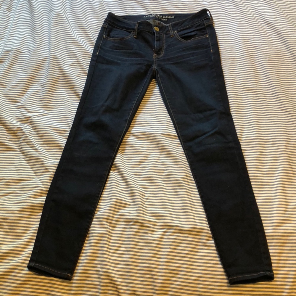 American Eagle Super Stretch Jegging in Dark Denim